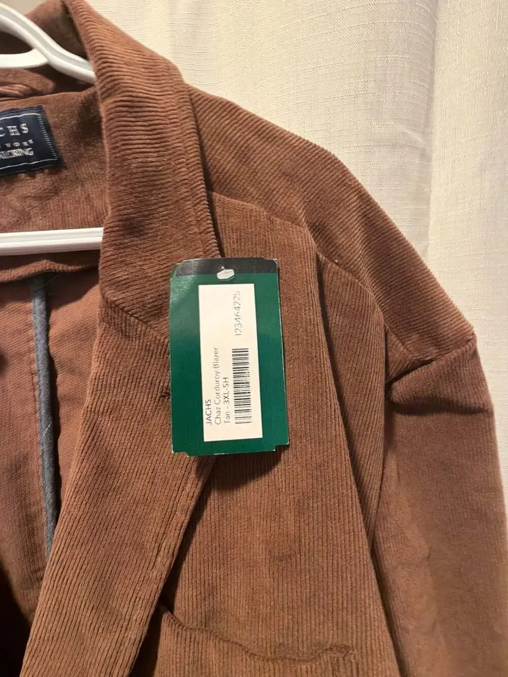 Jachs New York Chaz Corduroy Blazer Tan
